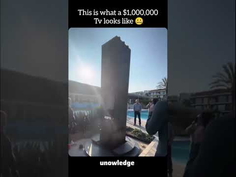 Austrian company C unveiled the 301-inch outdoor TV  #luxurylifestyle #techinnovation #hometheater