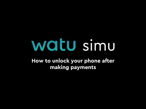How to unlock your phone | Watu Simu