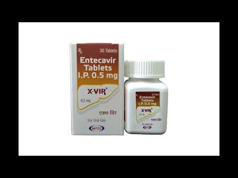 Xvir Entecavir Tablets 0.5 Mg, Natco, Treatment: Hiv Infection,Hepatitis B