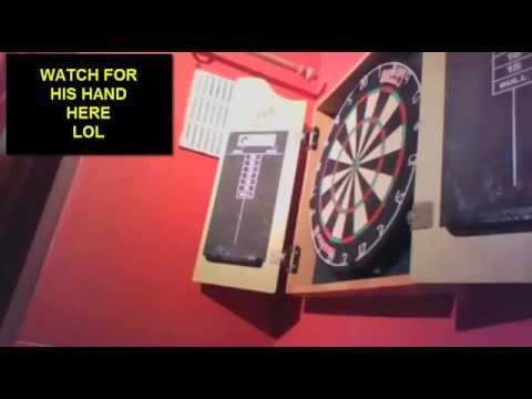 More Cheating At Webcam Darts - FUNNY