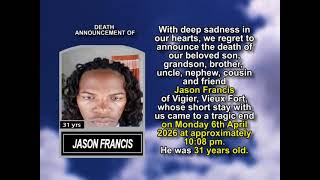 Jason Francis ~ Short Obituary