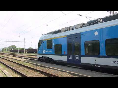 ČD 440.002 - Příjezd a odjezd vlaku Os 6820 - Bohosudov, 6.7.2013