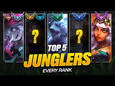 TOP 5 BEST Junglers for ALL Ranks (2025 meta) - Patch 25.19 TIER LIST