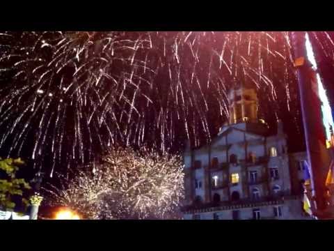 Independence Day of Ukraine 2013. Amazing firework in Kiev.