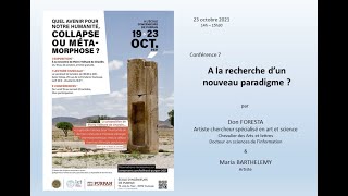 Octobre 2021 - A la recherche d'un nouveau paradigme - Don Foresta & Maria Barthélémy