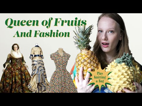 An Incomplete History of the Pineapple in Fashion feat. Knitting a reticule