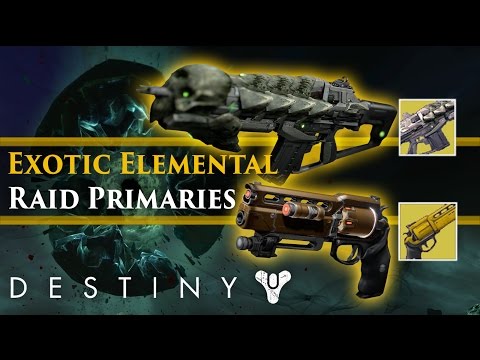 Destiny - Exotic Elemental Raid Primaries! Adept Raid Weapons! Bungie Stream Roundup!