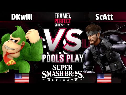 FPS2 Online Pools - DKwill (Donkey Kong) vs. MVG | ScAtt (Snake, Mega Man) - Smash Ultimate