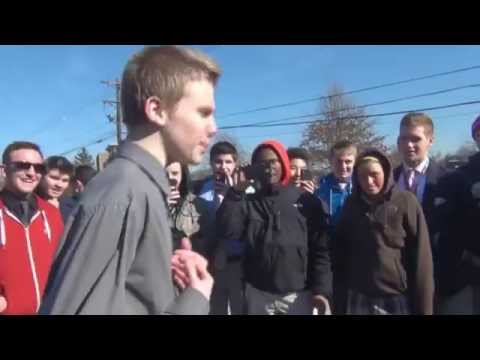 White Kid Kills it in High School Rap Battle (Ashtin Larold)