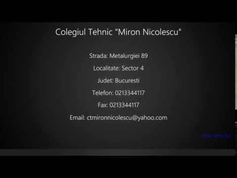 Colegiul Tehnic "Miron Nicolescu" Sector 4