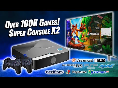 They Sell This On AMAZON! Super Console X2 EMU Machine 100K Retro Games! Hands-On