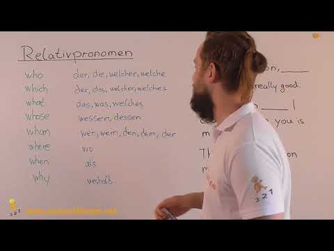 Relativpronomen: who, which