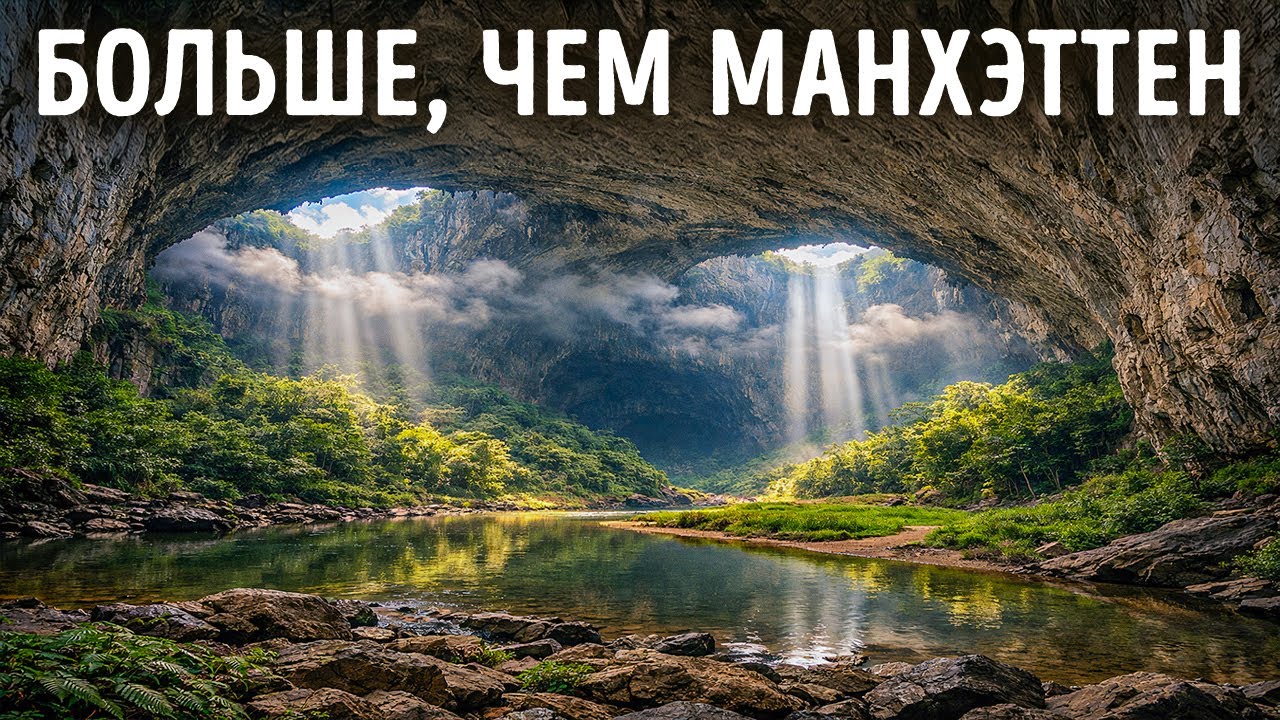 В крупнейшей пещере в мире есть собственный лес, реки и даже облака