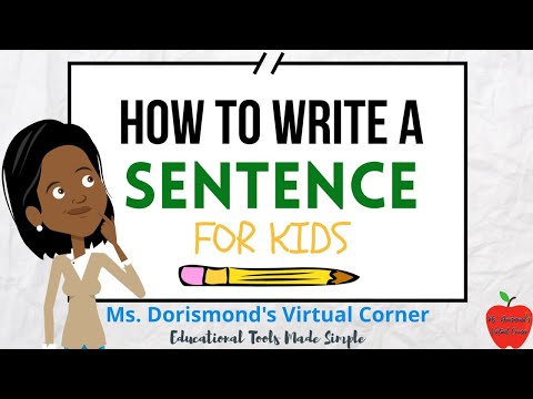 ✏️ How to Write a Sentence for Kids | Writing Comprehension