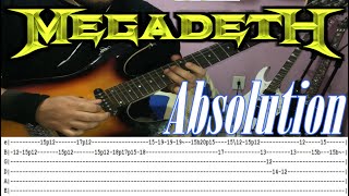MEGADETH - Absolution - GUITAR LESSON WITH TABS