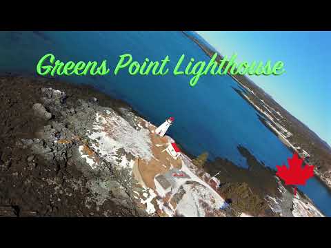 🌎Exploring Green's Point Lighthouse: A Drone Tour of the New Brunswick Coast🇨🇦
