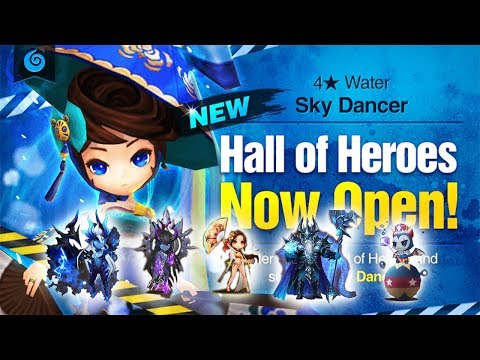 May 2018 Hall of Heroes Water Sky Dancer B8 to B10 Runthrough | Summoners War