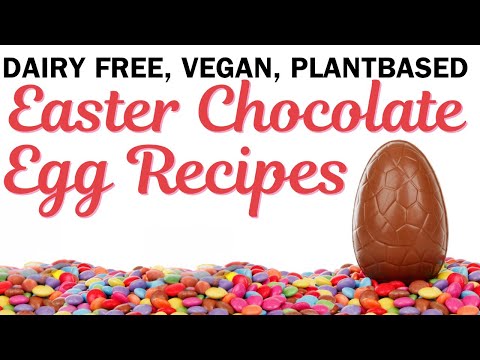 How to Make Dairy Free, Plant Based, Vegan Chocolate Cream  Easter Eggs. Easy recipe dessert recipe