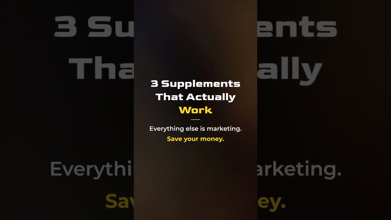 3 Supplements That Actually Work for Muscle Growth (And What to Skip) | Video Guide
