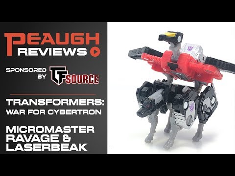 Video Review: Transformers: War for Cybertron SIEGE - Micromaster Spy Patrol (Ravage/Laserbeak)