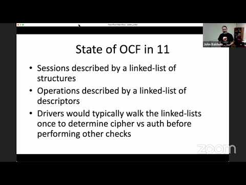 Refining FreeBSD's Kernel Crypto Framework John Baldwin