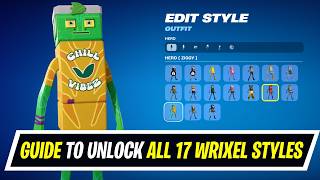 Fortnite FULL Guide to Complete All Build-A-Weixel Quests - How to unlock All Wrixel Styles
