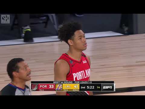 Hassan Whiteside Full Play | Blazers vs Lakers 2019-20 Playoffs Game 2 | Smart Highlights