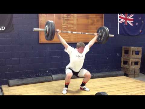 Gillies Ave Olympic Weightlifting - 11/8/13 Training Lifts - Caleb Symon - Olympic Weightlifting
