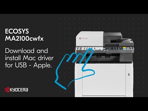 Kyocera MA2101cfx — установка драйвера на Mac по USB