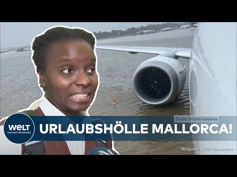 PALMA DE MALLORCA: Urlauber in Panik - Straßen und Strände am Ballermann nach Unwetter überflutet!