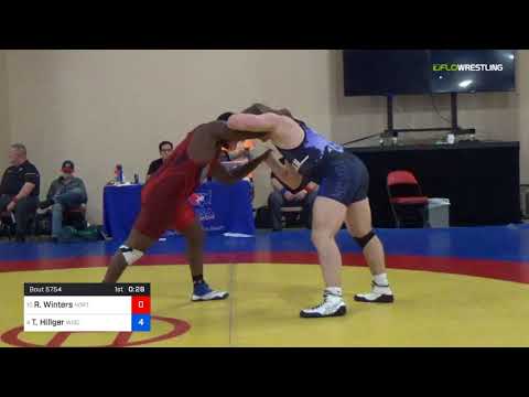 2018 Marine Corps US Open/UWW Junior Freestyle 125 Con Semis - Robert Winters (Nort) Vs. Trent Hil