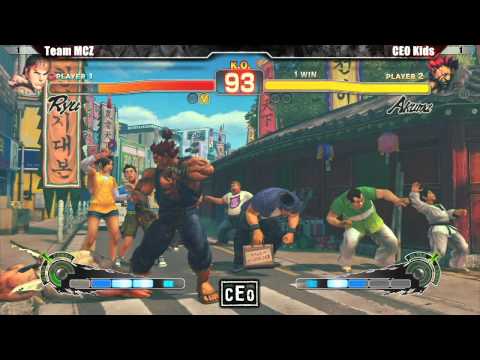 SSF4 AE2012 3 v 3 Team MCZ vs Ceo Kids - CEO 2012 Tournament