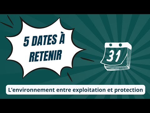 HGGSP 5 dates in less than 2 minutes on the theme 5 The environment