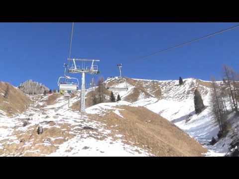 Risalita integrale seggiovia Agamatic "Le Pale" in HD - Arabba (BL) / Chairlift / krzesełkowy / 纜車