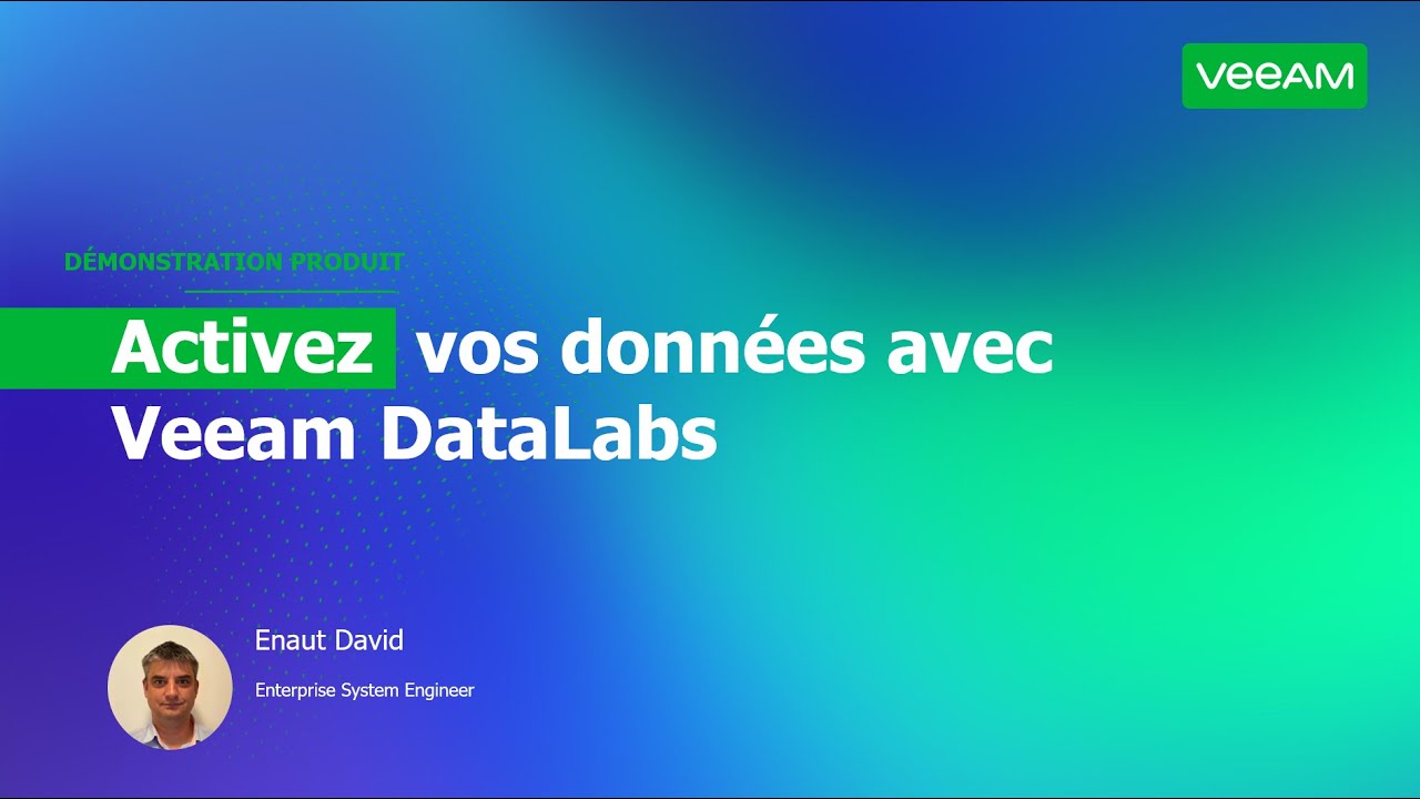 Veeam Backup & Replication – DataLabs video