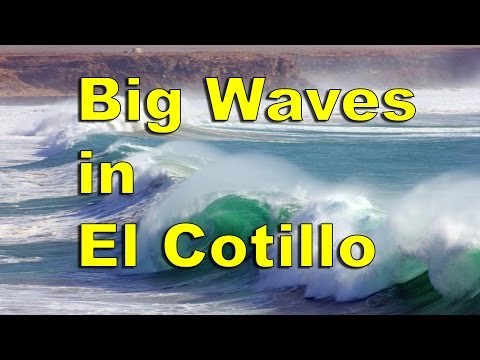 Big waves slam in to Cotillo