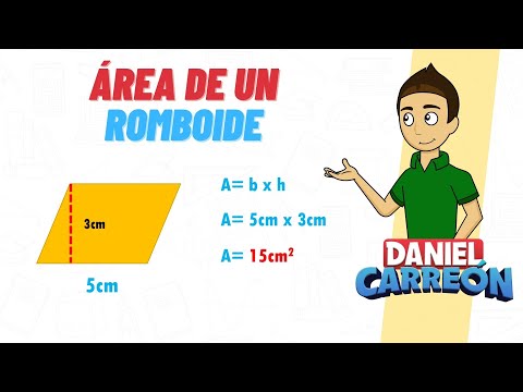 ÁREA DE UN ROMBOIDE Super facil - Para principiantes