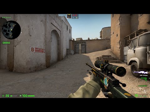 Прострел Банки на обновленому dust 2 - Лайфхак