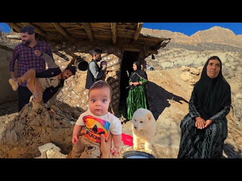 Nomadic Life: Nomadic farm work day🍑 | Preparing raw materials for the nomadic house 🏠