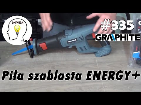 Graphite tiesinis pjūklas Energy+ 18V (58G017) be akumuliatoriaus ir kroviklio video