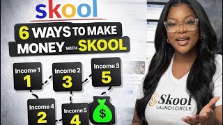 6 Skool Income Strategies #skool