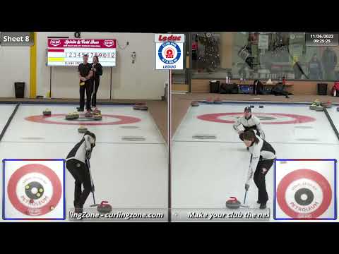 Skrlik/Hamilton vs. Kalk/MacAlpine - Draw 3 - Curling Stadium Alberta Curling Series Doubles