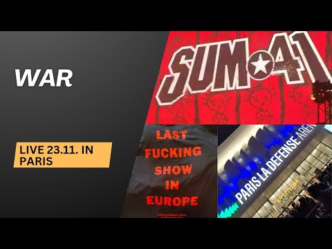 Thumbnail for Sum 41 - "War" (Live in Paris La Défense Arena - 23/11/2024) by R.E.M., L.A.B., Sum 41, Deryck Whibley, NME, Dave Baksh, Frank Zummo, Y&T