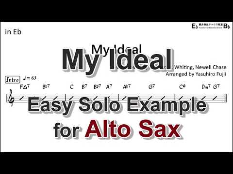 My Ideal - Easy Solo Example for Alto Sax