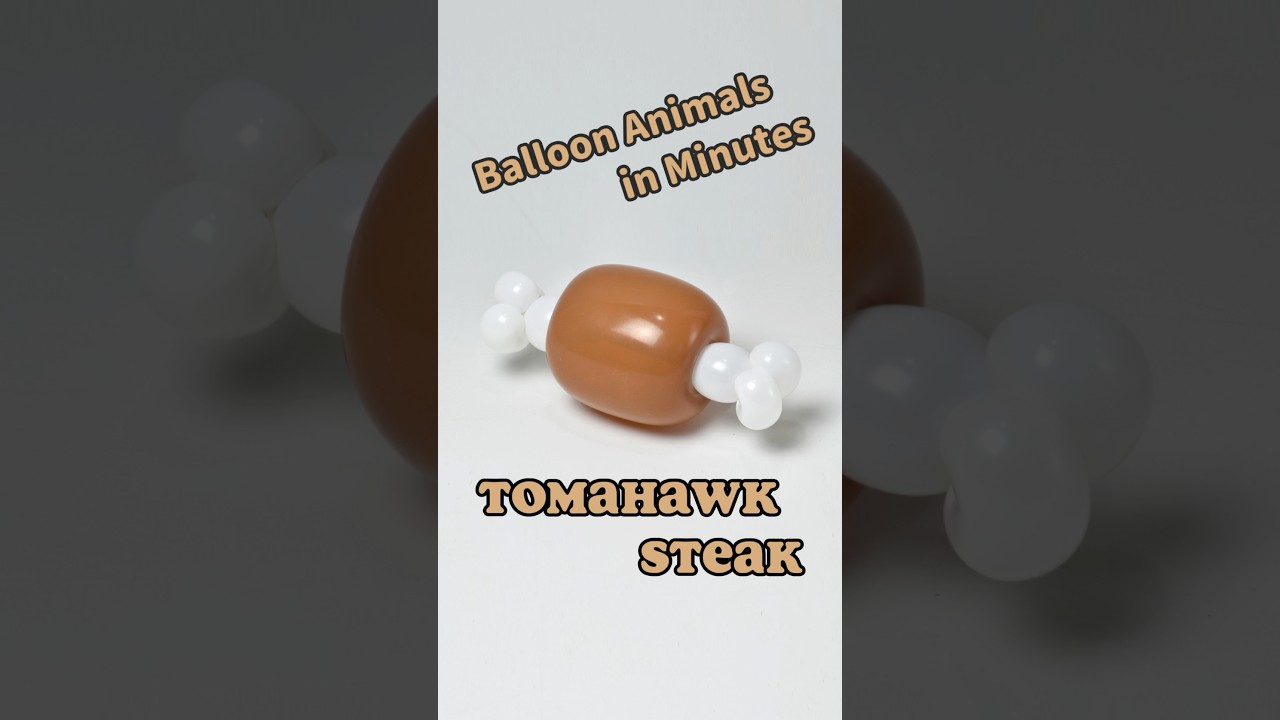Balloon Animals in Minutes _ Tomahawk Steak #diy #balloncraft