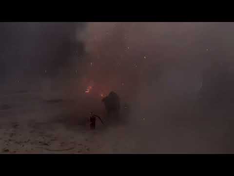 #fireworks #show #Salutes (Grade A) 200  shot #rack #3”shells