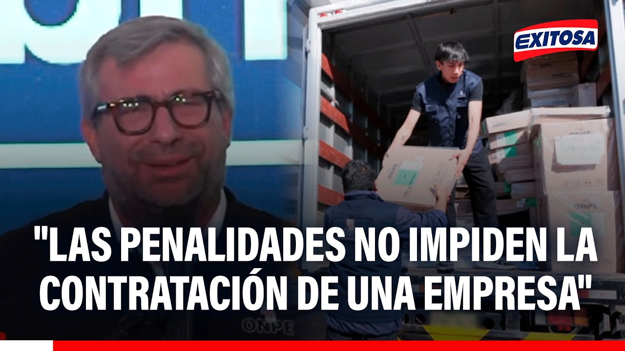 🔴🔵 ONPE sobre proveedor ue trasladaba material electoral: Penalidades no impiden contratarlos