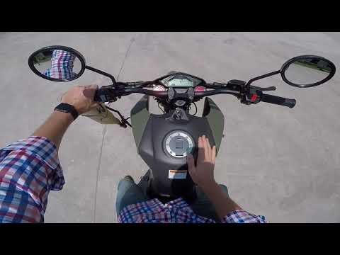 Test riding the VGM Apache (bike for the UK)