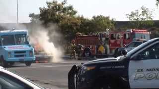 preview picture of video 'Car Fire in El Monte, California. Nov 10, 2014'