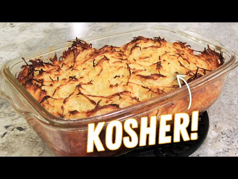 Crispy Onion and Garlic Potato Kugel in Duck Fat!